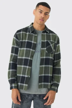 boohooMAN Regular Fit Long Sleeve Check Shirt | UK| Shirts