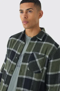 boohooMAN Regular Fit Long Sleeve Check Shirt | UK| Shirts