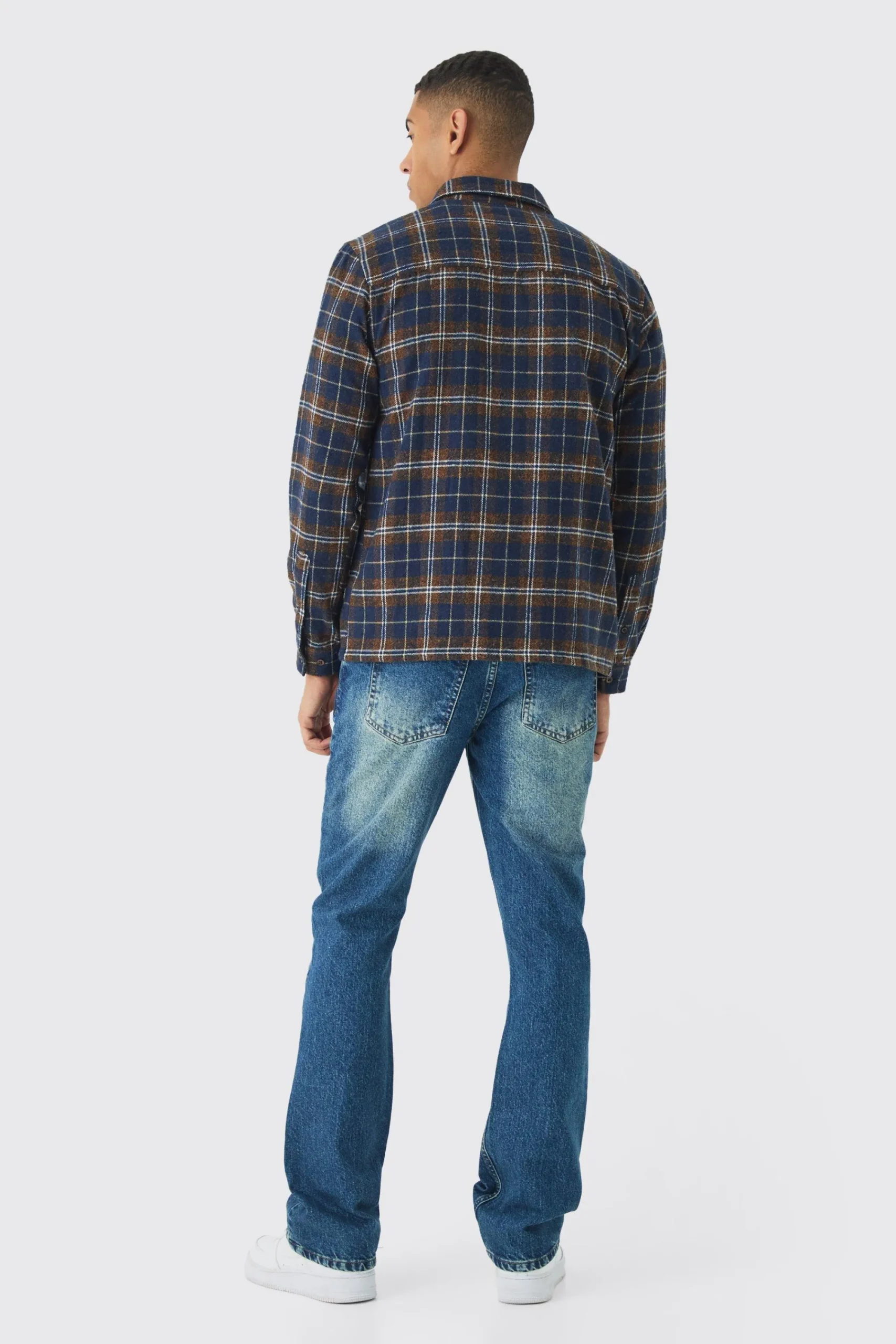 boohooMAN Regular Fit Long Sleeve Check Shirt | UK| Shirts