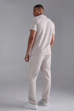 boohooMAN Regular Fit Pique Jogger | UK| Trousers|Joggers