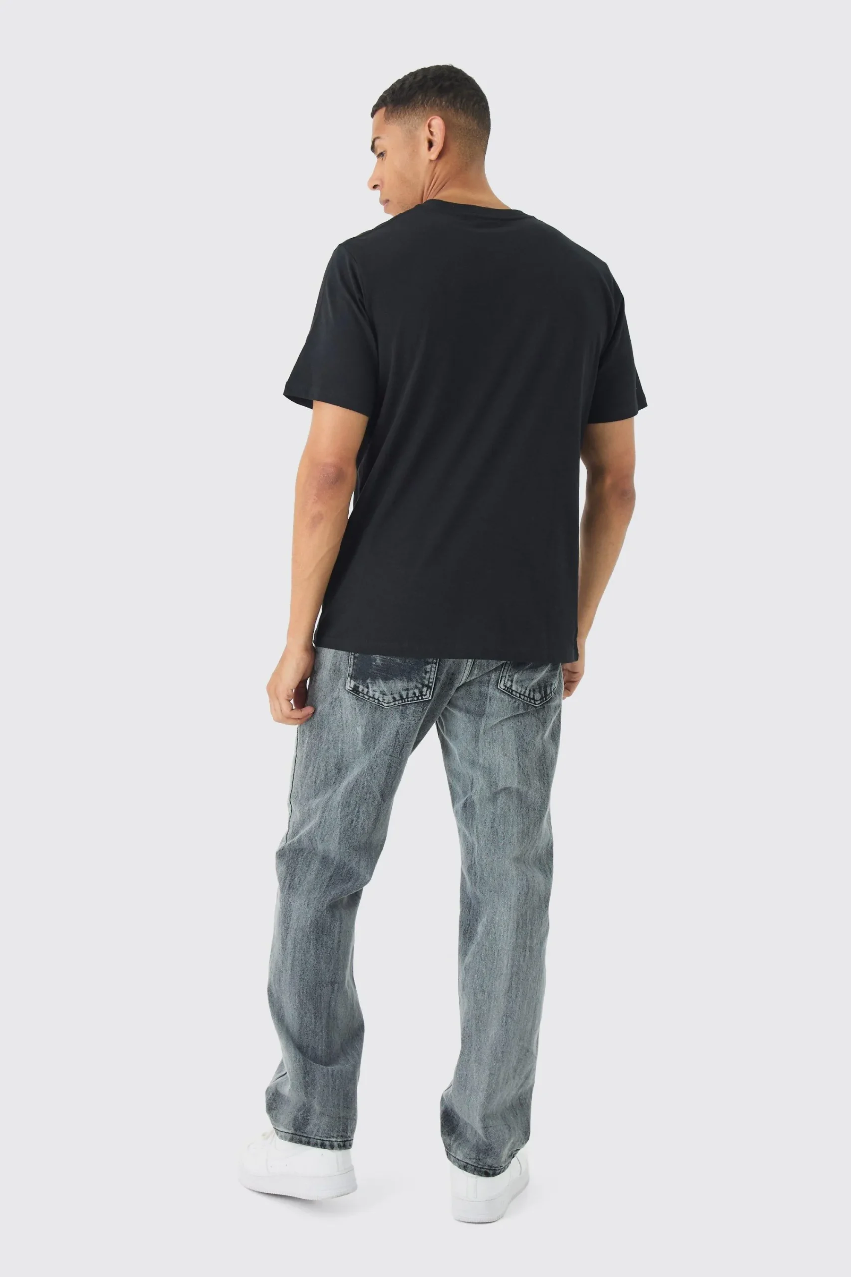 Regular Fit Pour Homme Print T-Shirt | UK^boohooMAN Outlet