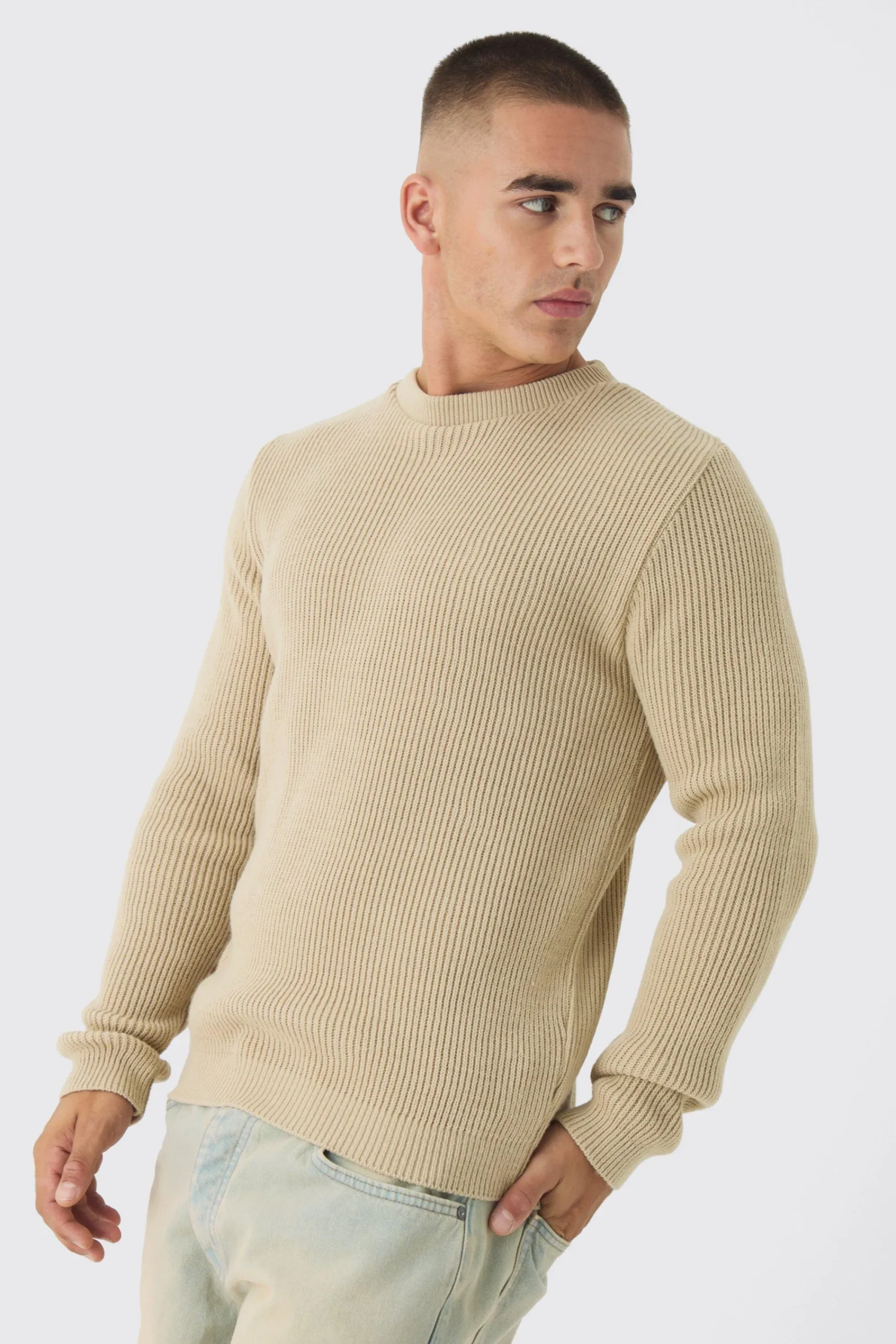 boohooMAN Regular Fit Rib Knit Jumper | UK| Knitwear