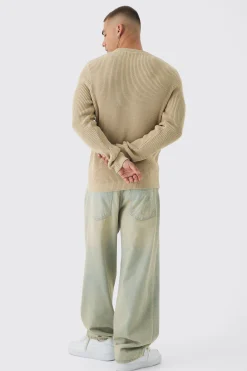 boohooMAN Regular Fit Rib Knit Jumper | UK| Knitwear