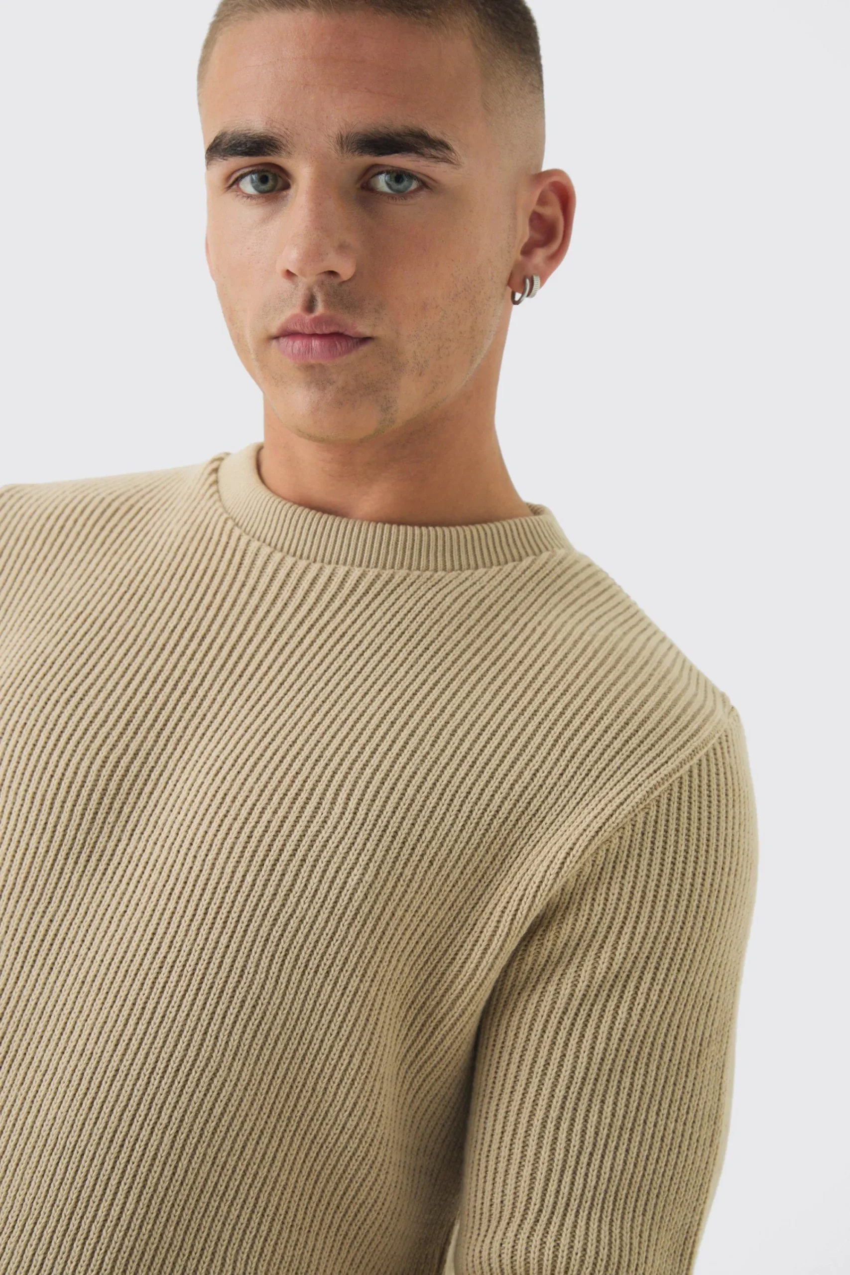 boohooMAN Regular Fit Rib Knit Jumper | UK| Knitwear