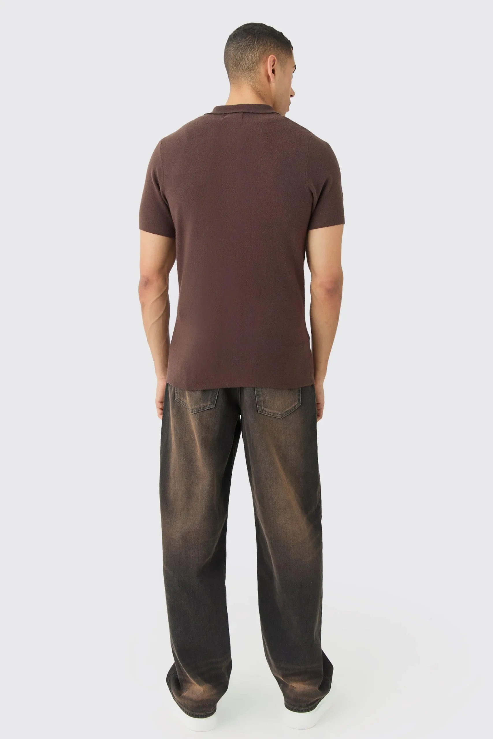 boohooMAN Regular Fit Short Sleeve Knitted Shirt | UK| Shirts