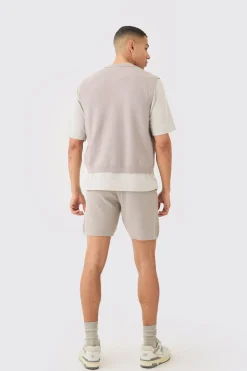 boohooMAN Regular Fit Sleeveless Knitted Shirt | UK| Shirts