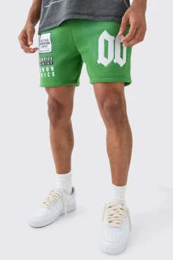 boohooMAN Regular Fit Washed Applique Moto Printed Shorts | UK| Shorts