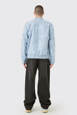 boohooMAN Regular Fit Washed Faux Suede Moto Jacket | UK| Coats & Jackets