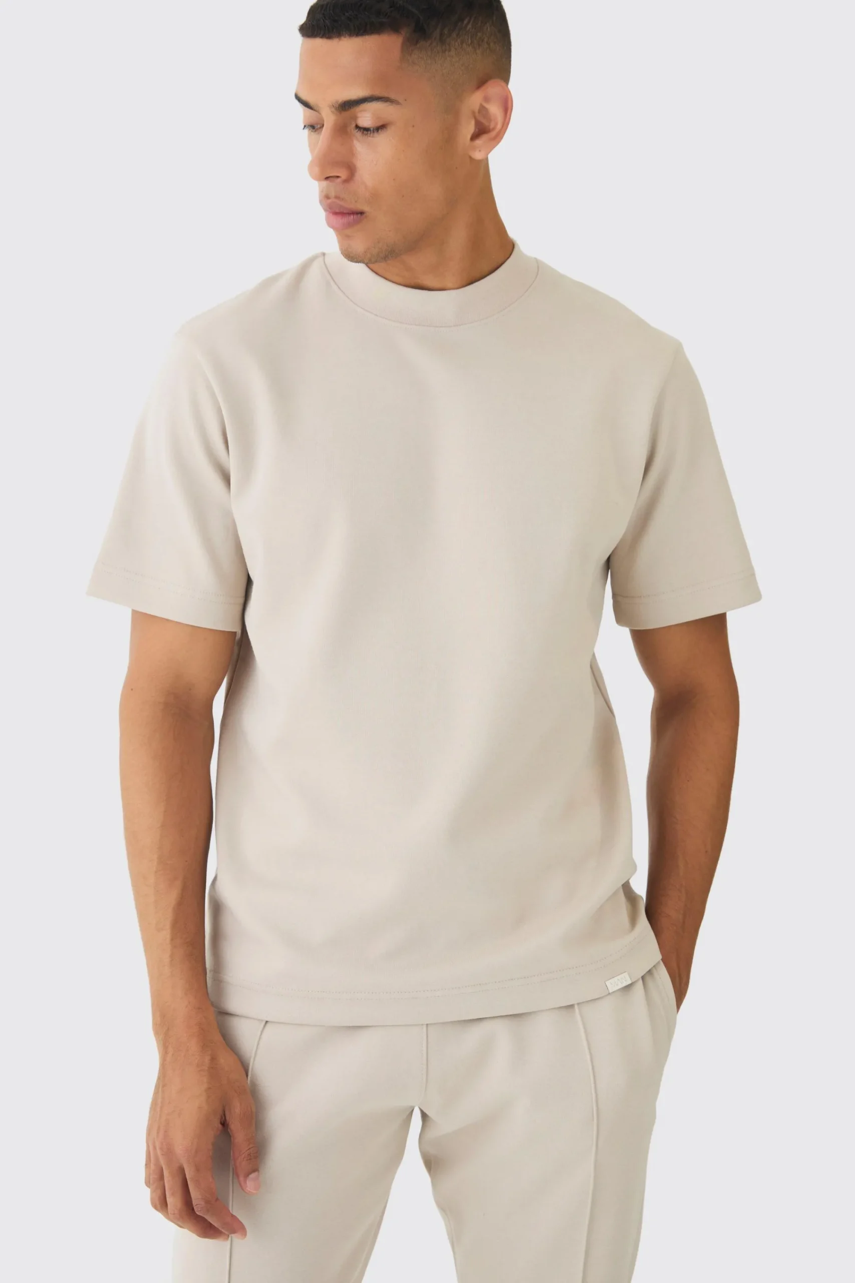 boohooMAN Regular Interlock T-shirt And Jogger Set | UK| Sets & Co-Ords|Tracksuits