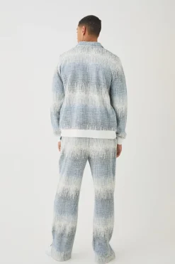 boohooMAN Regular Jacquard Harrington Jacket | UK| Coats & Jackets|Hoodies & Sweatshirts