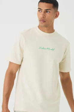 Regular Jersey Twill Maderia Print T-shirt | UK^boohooMAN Hot