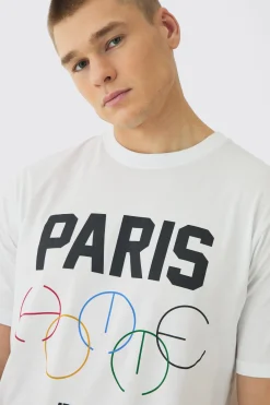 Regular Paris Print T-Shirt | UK^boohooMAN Outlet