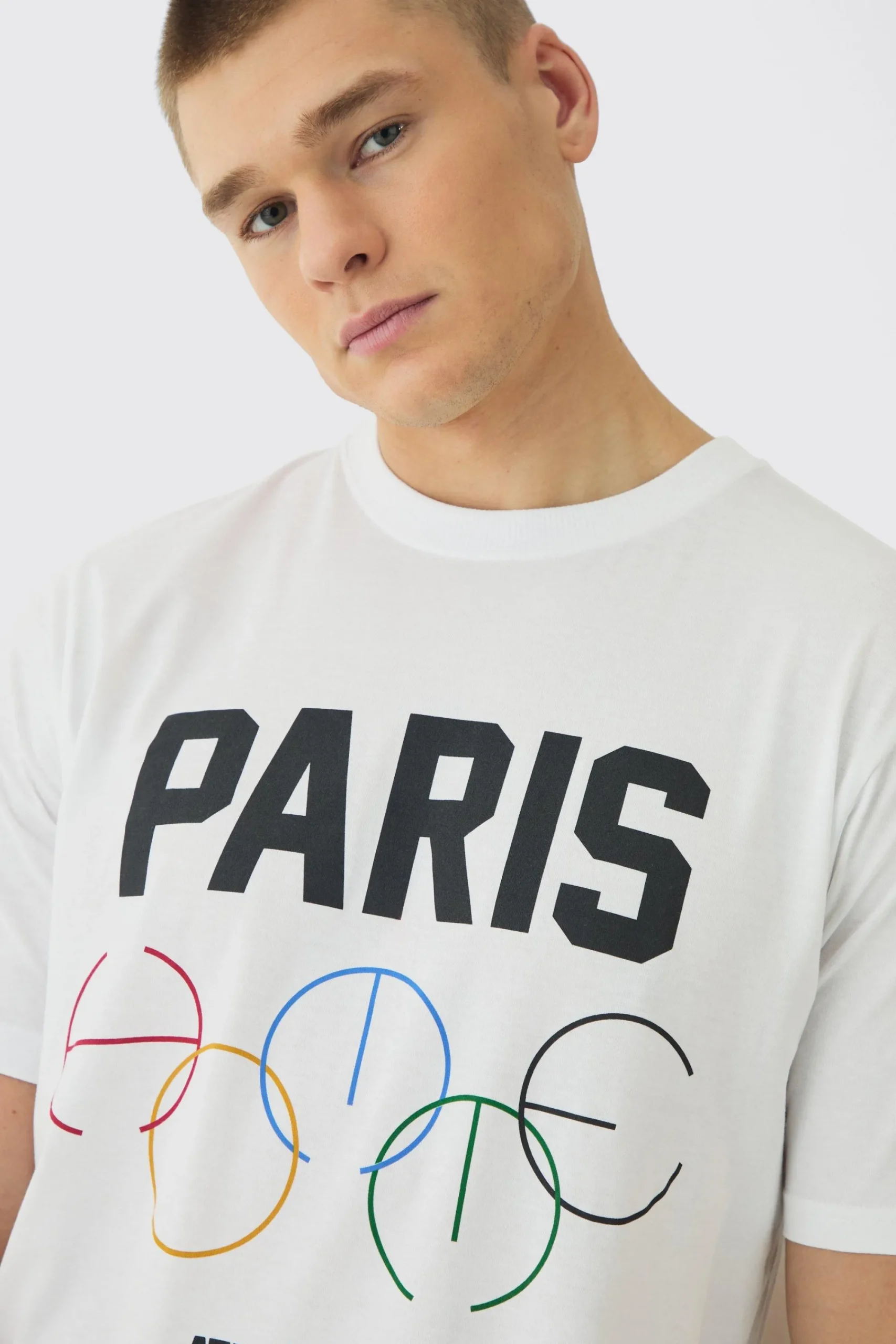 Regular Paris Print T-Shirt | UK^boohooMAN Outlet