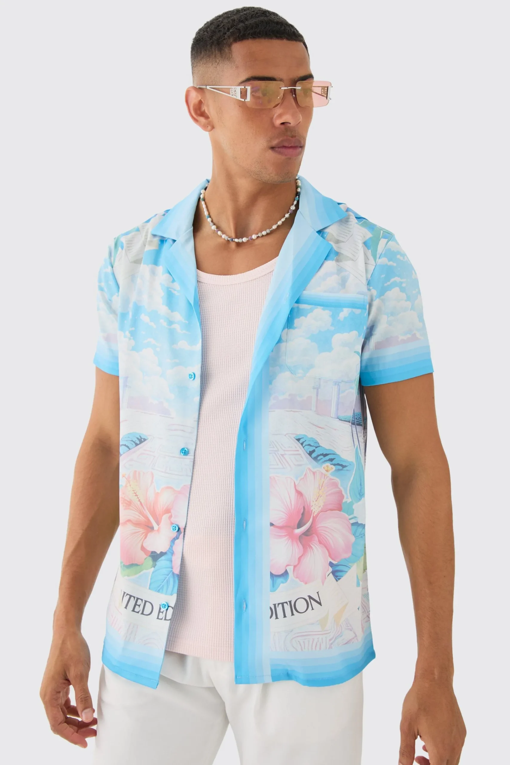 boohooMAN Regular Revere Floral Short Sleeve Shirt | UK| Shirts