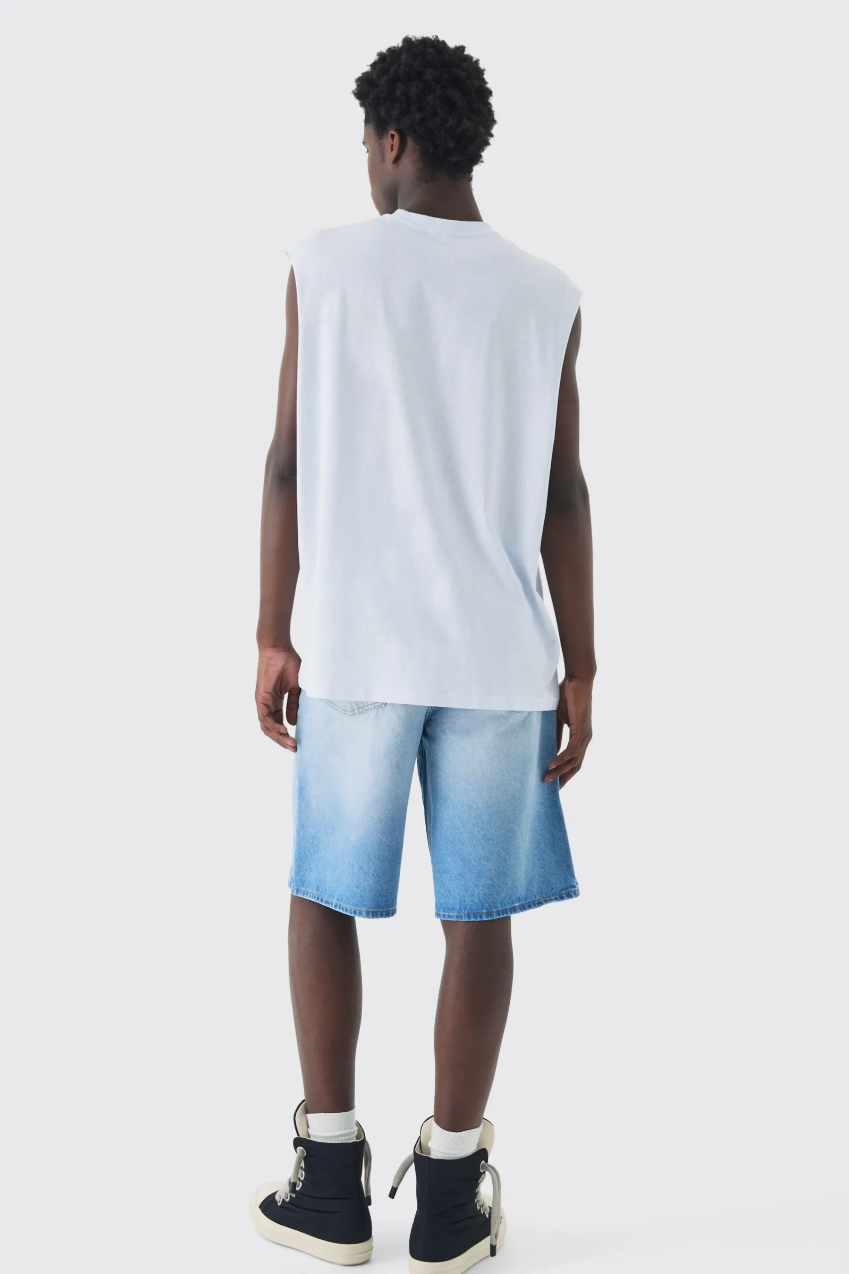 boohooMAN Regular Rigid Pride Printed Jorts | UK| Shorts