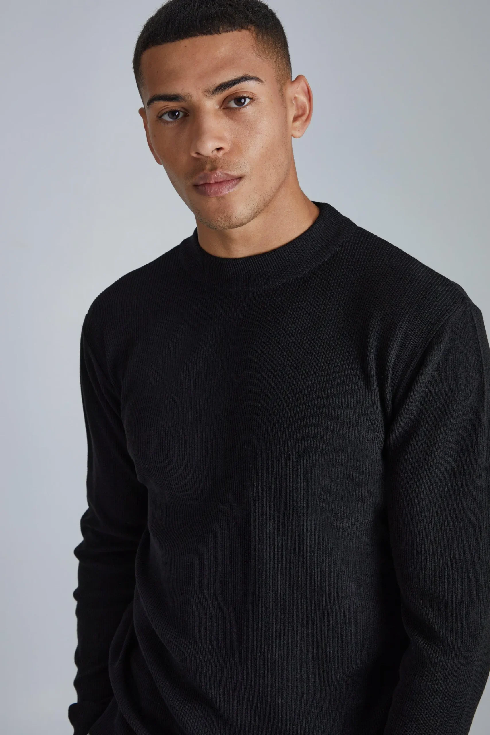 boohooMAN Regular Turtle Neck Ribbed Jumper | UK| Knitwear