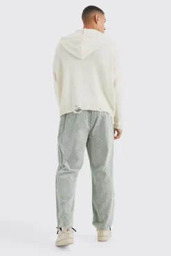 boohooMAN Relaxed Acid Wash Cord Trouser | UK| Trousers