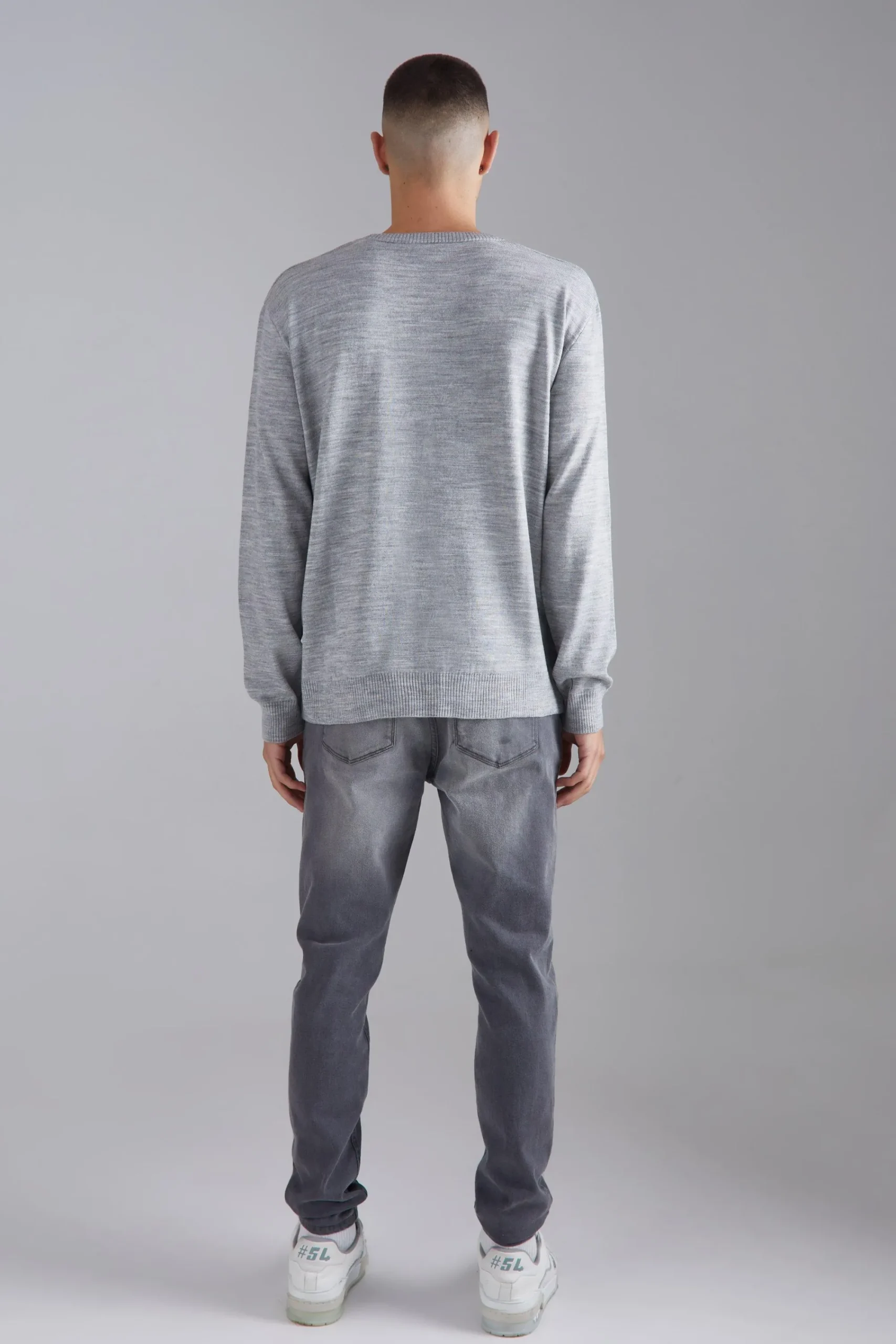 boohooMAN Relaxed All Over Pearl Embellished Knit Jumper | UK| Knitwear