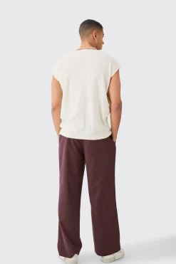 boohooMAN Relaxed Cable Knitted Vest | UK| Knitwear