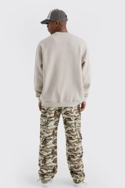 boohooMAN Relaxed Cargo Pocket Camo Trouser | UK| Trousers|Cargos