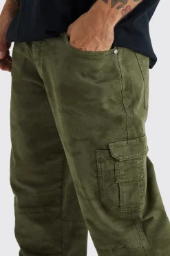 boohooMAN Relaxed Carpenter Camo Cargo Trouser | UK| Trousers