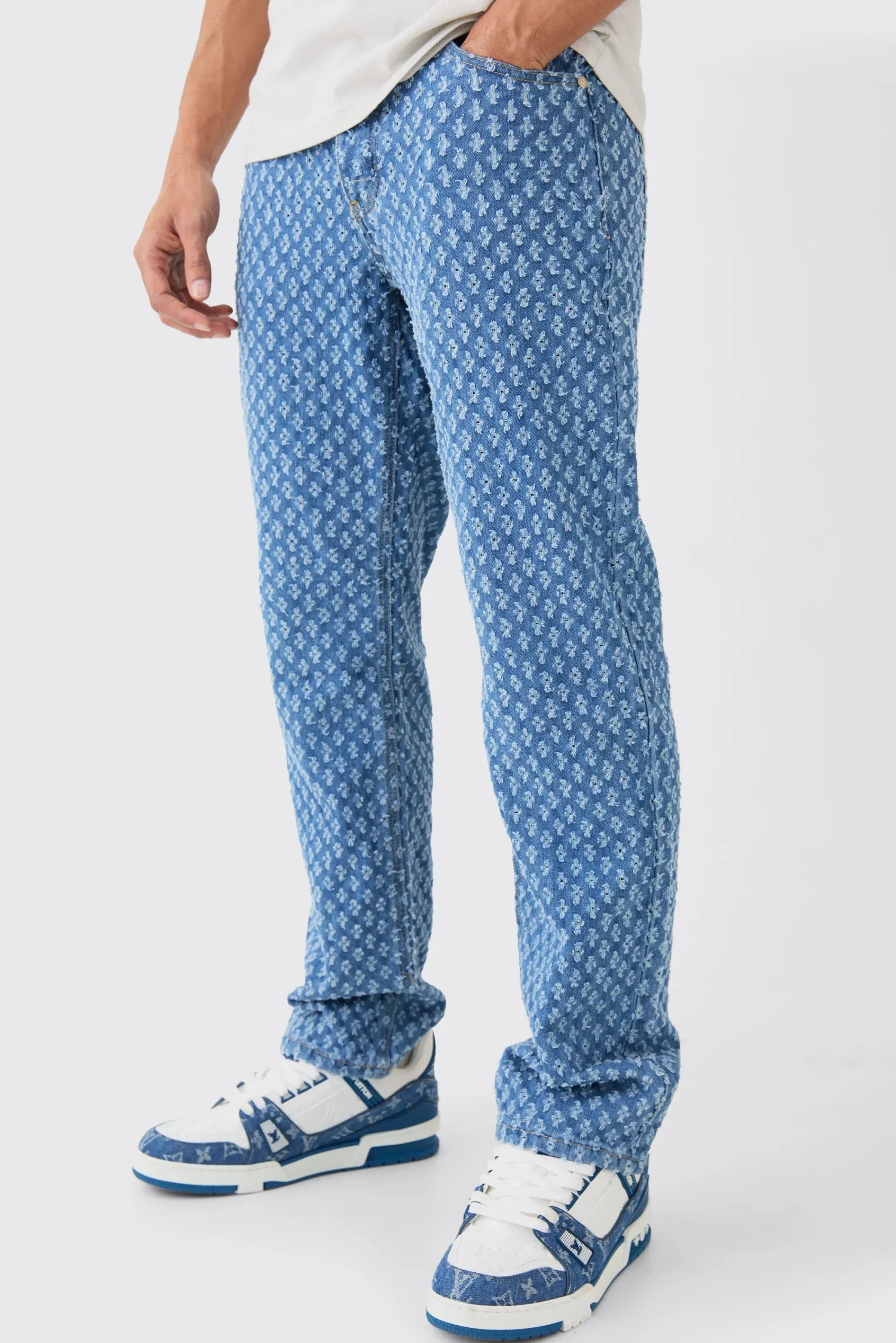 boohooMAN Relaxed Distressed Interest Jeans | UK| Trousers|Jeans