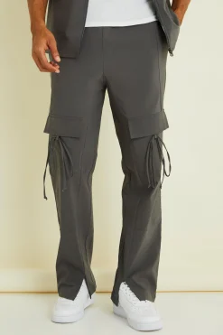 boohooMAN Relaxed Elasticated Waist Cargo Trouser | UK| Trousers|Cargos