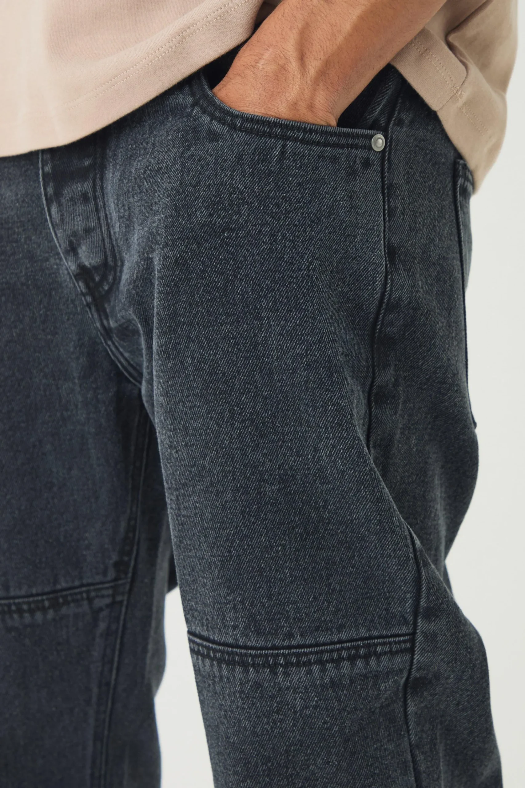 boohooMAN Relaxed Fit Acid Wash Carpenter Jeans | UK| Trousers|Jeans