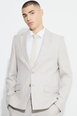 boohooMAN Relaxed Fit Boucle Suit | UK| Suits & Tailoring