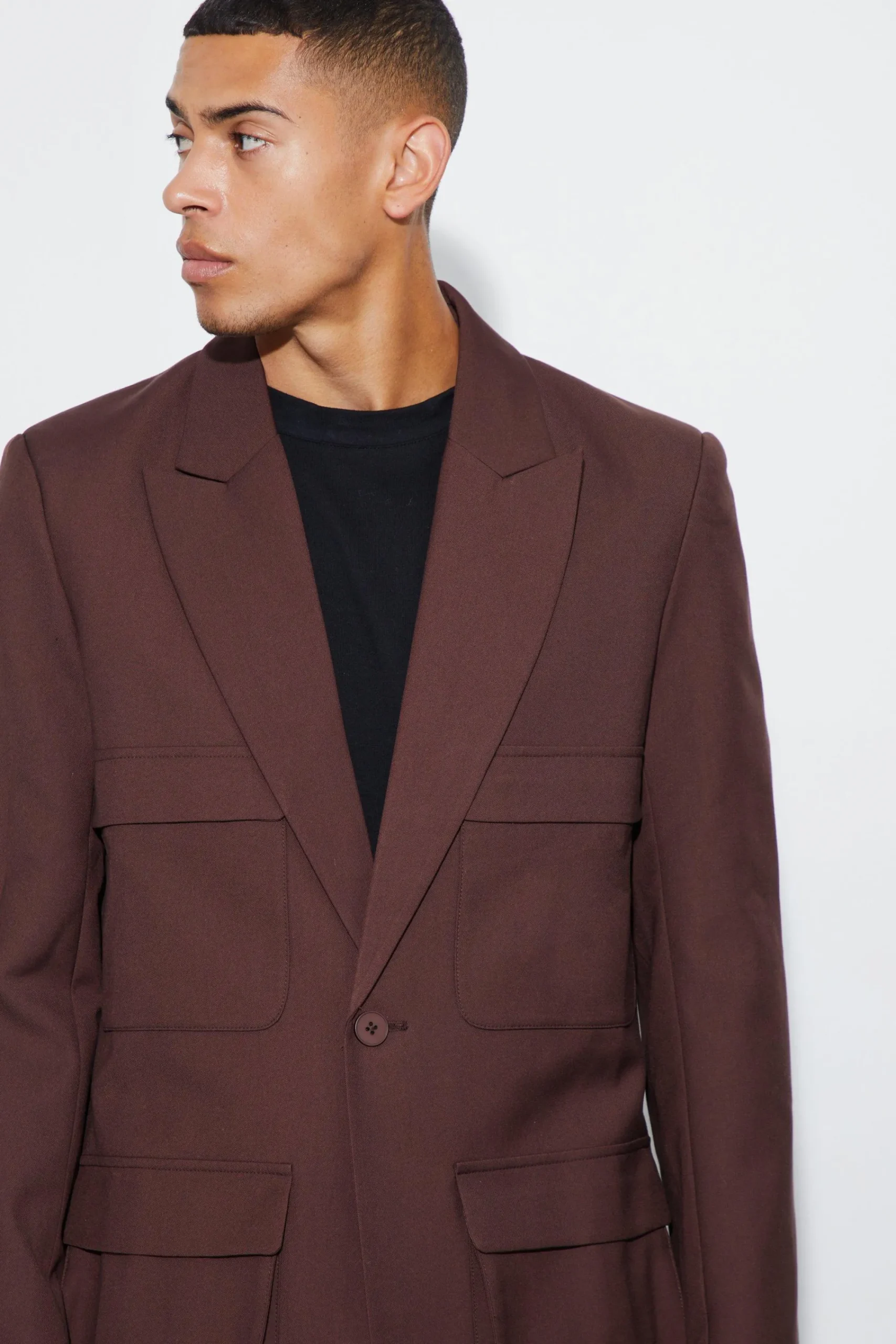 boohooMAN Relaxed Fit Cargo Blazer | UK| Suits & Tailoring
