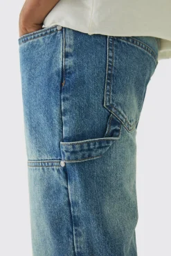 boohooMAN Relaxed Fit Carpenter Jeans With Split Hem | UK| Jeans