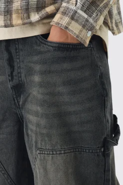 boohooMAN Relaxed Fit Carpenter Jeans With Split Hem | UK| Jeans