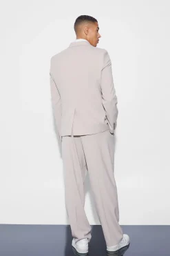 boohooMAN Relaxed Fit Double Breasted Pinstripe Suit | UK| Suits & Tailoring