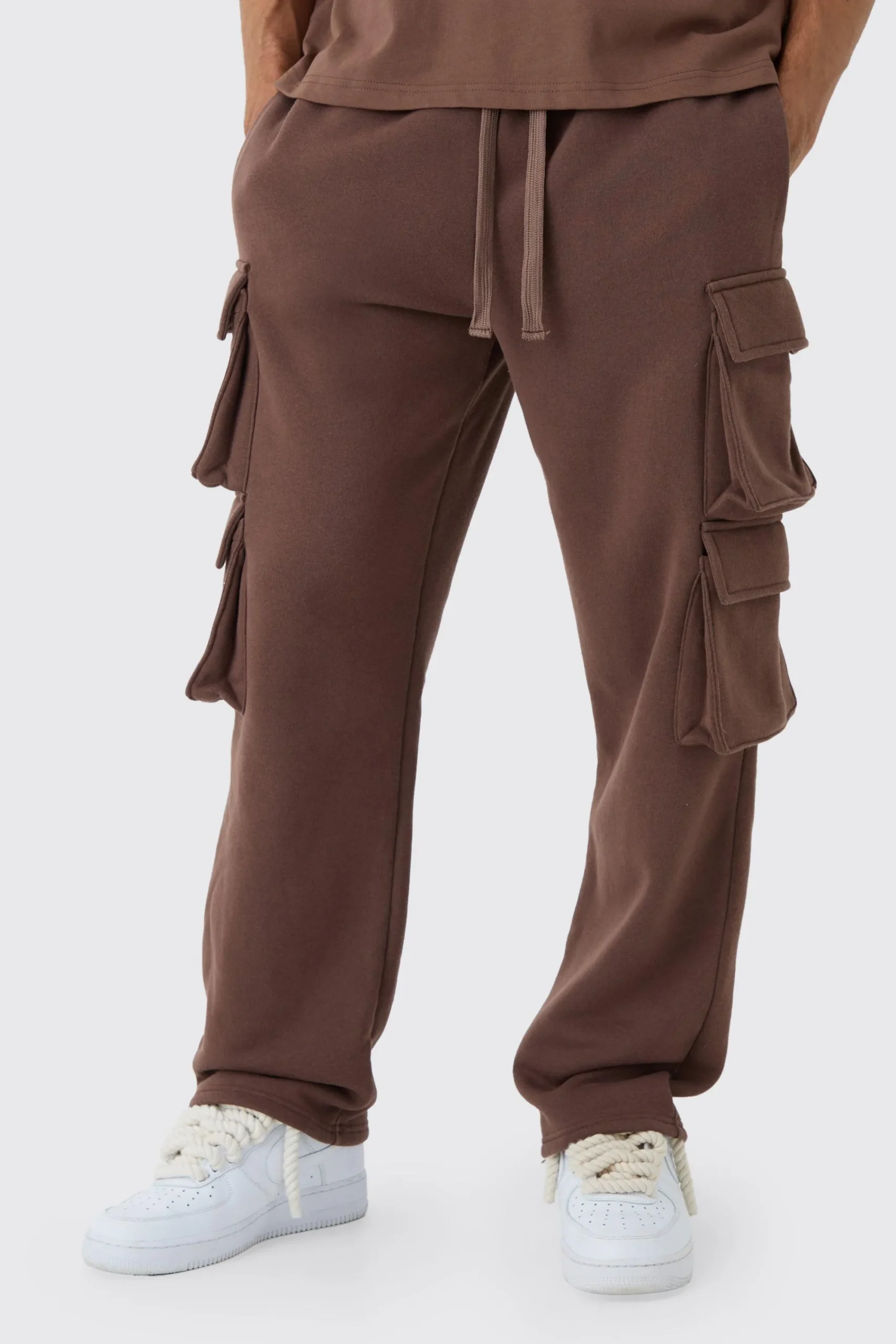 boohooMAN Relaxed Fit Double Pocket Cargo Jogger | UK| Trousers|Cargos
