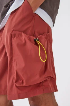 boohooMAN Relaxed Fit Elasticated Waist Nylon Cargo Shorts | UK| Shorts