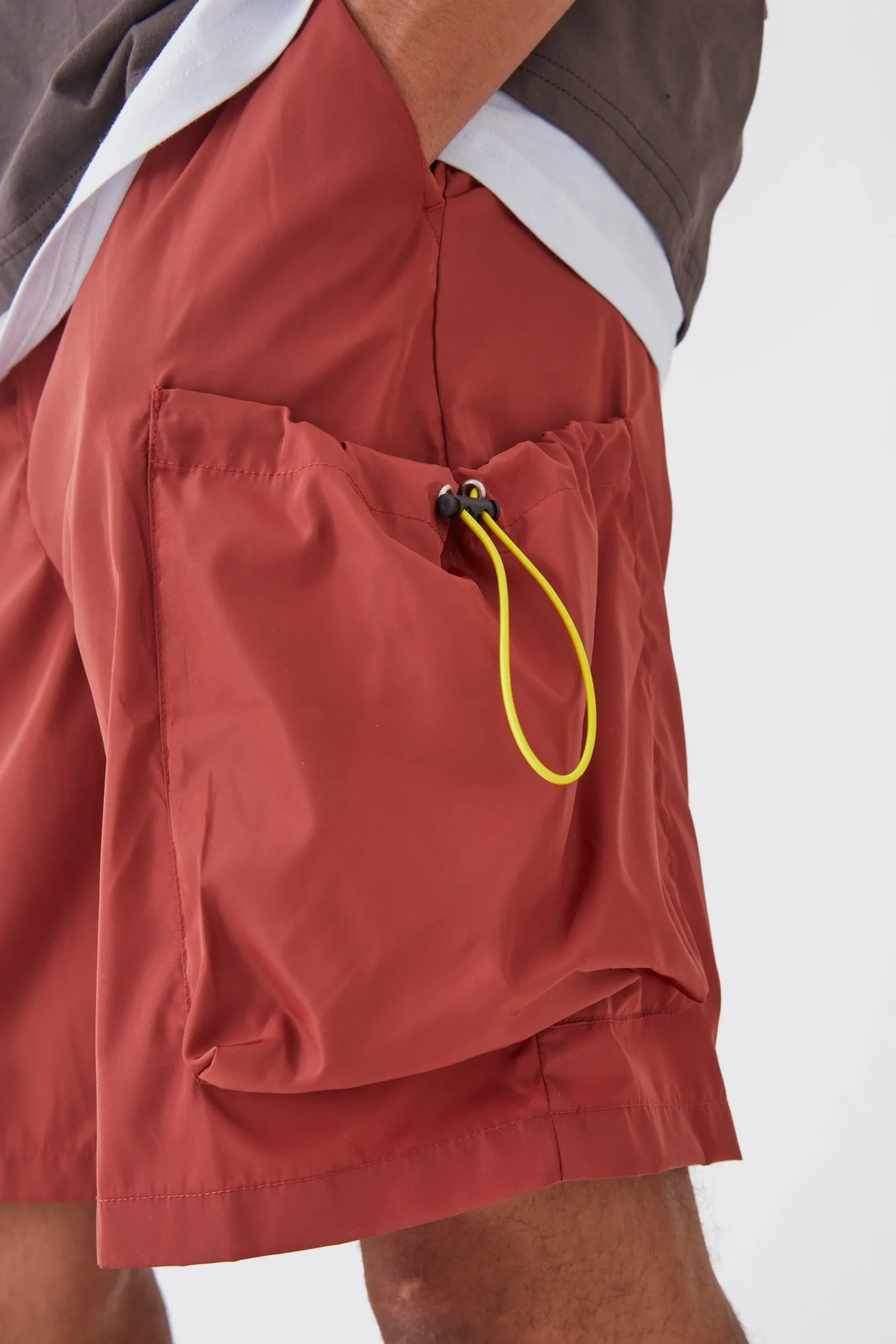 boohooMAN Relaxed Fit Elasticated Waist Nylon Cargo Shorts | UK| Shorts