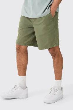 boohooMAN Relaxed Fit Elasticated Waist Chino Shorts In | UK| Shorts