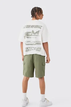 boohooMAN Relaxed Fit Elasticated Waist Cargo Shorts | UK| Shorts
