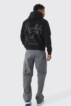 boohooMAN Relaxed Fit Fixed Waist Woven Tab Cargo Trousers | UK| Trousers|Cargos