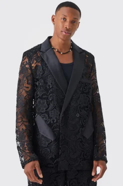 boohooMAN Relaxed Fit Lace Suit | UK| Suits & Tailoring