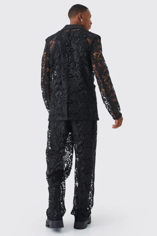 boohooMAN Relaxed Fit Lace Suit | UK| Suits & Tailoring