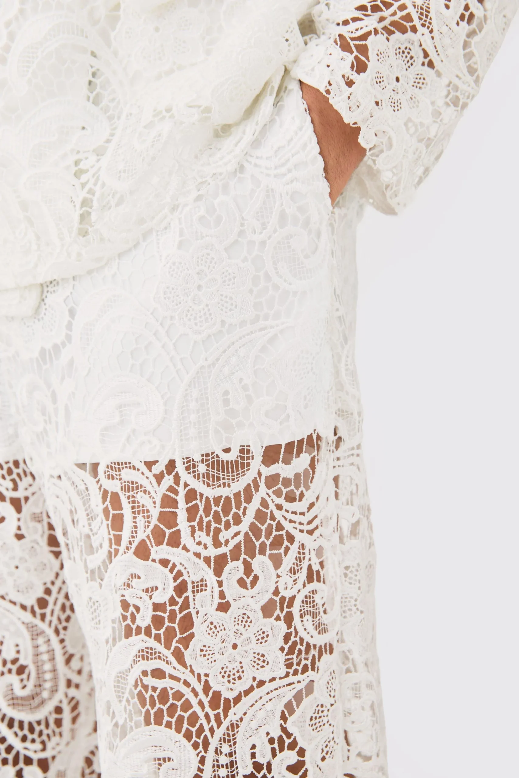 boohooMAN Relaxed Fit Lace Suit Trouser | UK| Suits & Tailoring