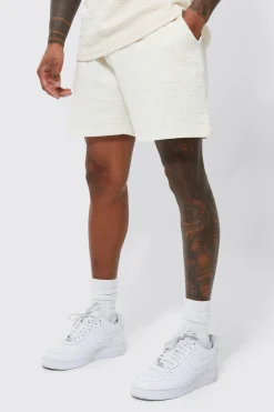 boohooMAN Relaxed Fit Popcorn Jacquard Short | UK| Shorts