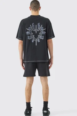 boohooMAN Relaxed Fit Short Length Heavyweight Short | UK| Shorts