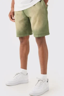 boohooMAN Relaxed Fit Spray Wash Short | UK| Shorts