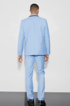 boohooMAN Relaxed Fit Stud Detail Trouser With Chain | UK| Suits & Tailoring