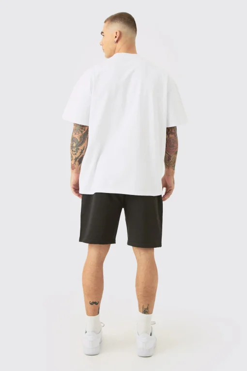 boohooMAN Relaxed Fit Super Heavyweight Jersey Short | UK| Shorts