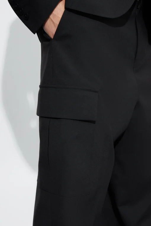 boohooMAN Relaxed Fit Tailored 3d Cargo Trouser | UK| Suits & Tailoring