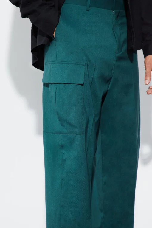 boohooMAN Relaxed Fit Tailored 3d Cargo Trouser | UK| Suits & Tailoring