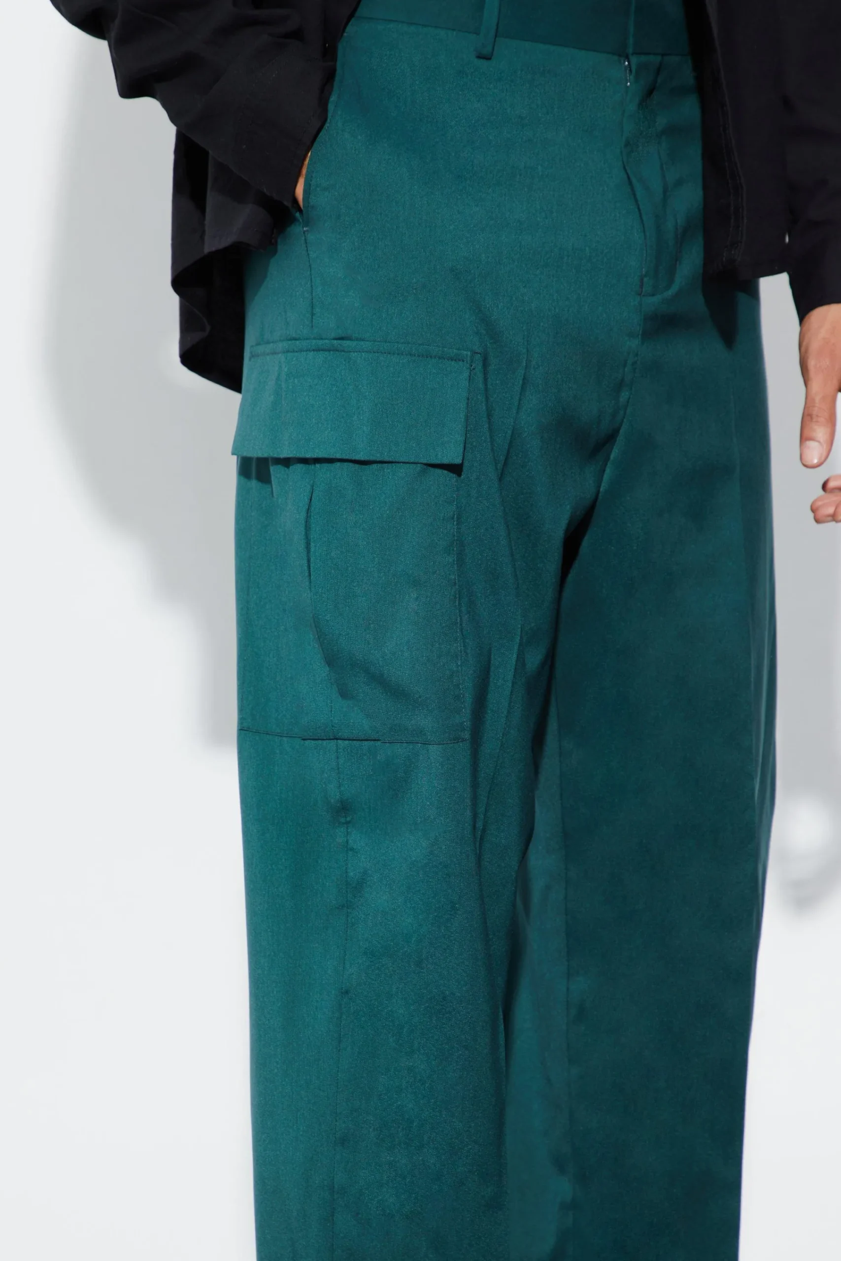 boohooMAN Relaxed Fit Tailored 3d Cargo Trouser | UK| Suits & Tailoring